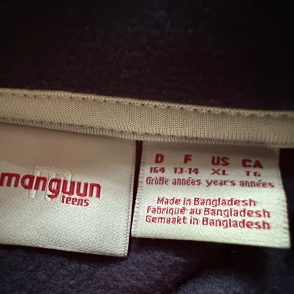 Manguun Teens Blue Zip-Up Fleece Jacket Size XL Juniors EUC! - Picture 5 of 6